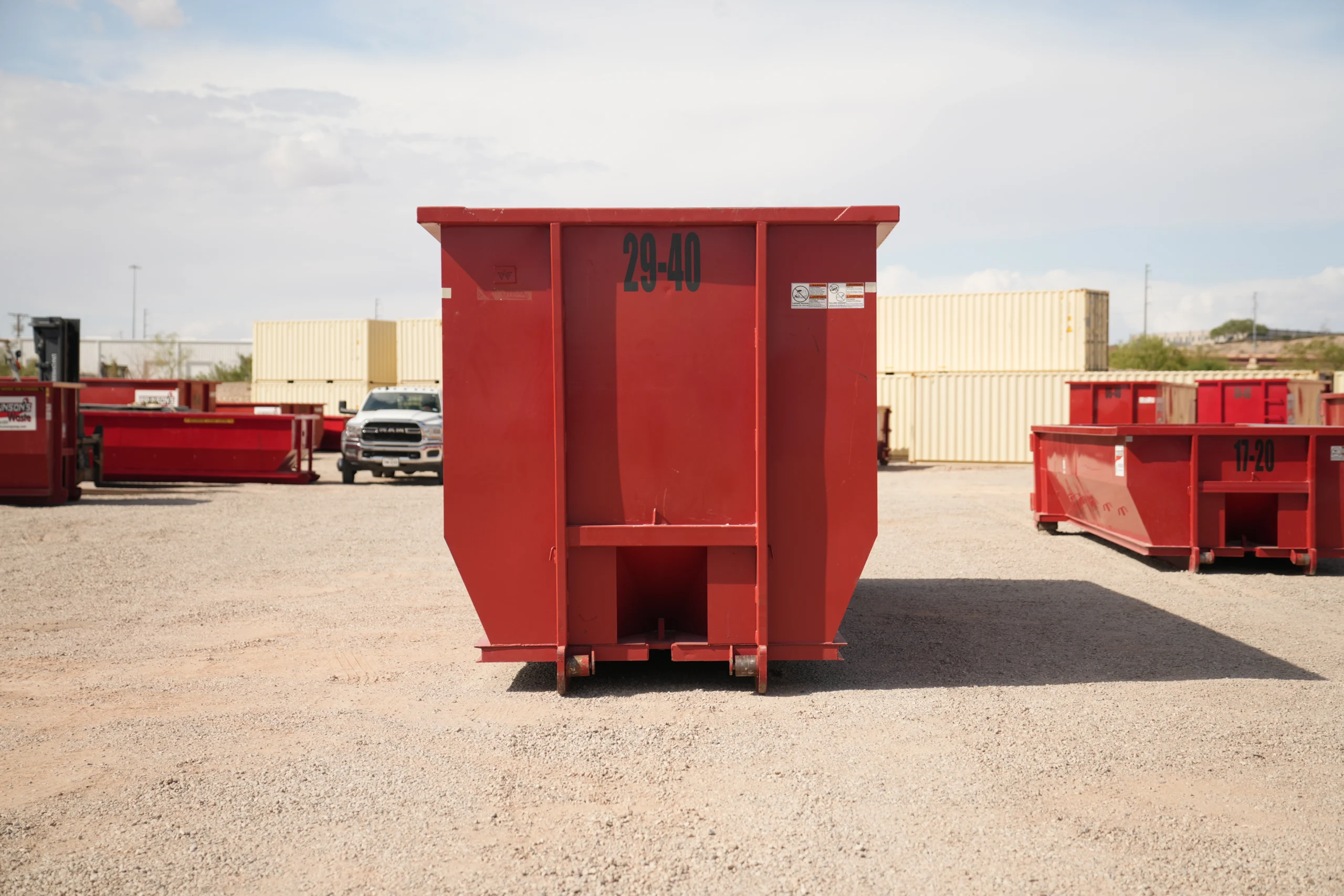 Roll-off dumpster rental in El Paso