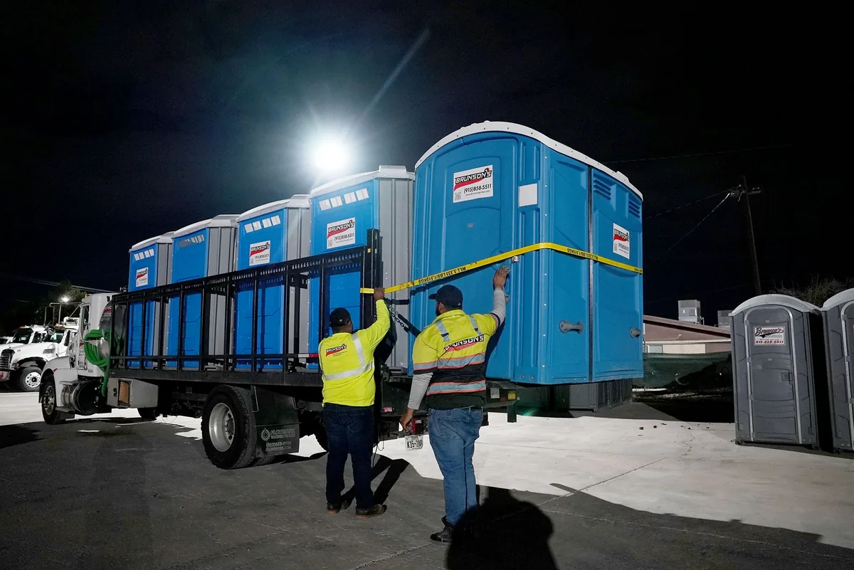 Brunson’s Pump portable toilet rental in El Paso